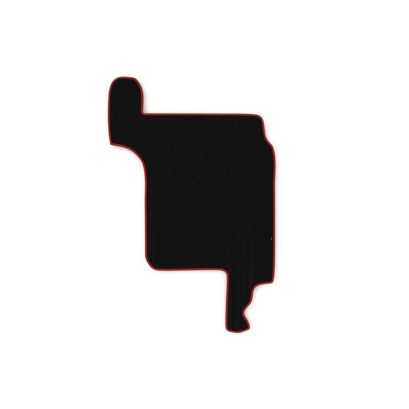 Covoras central cabina camion F-Core, velur, pentru MAN TGX, 2007+ , Negru - Rosu