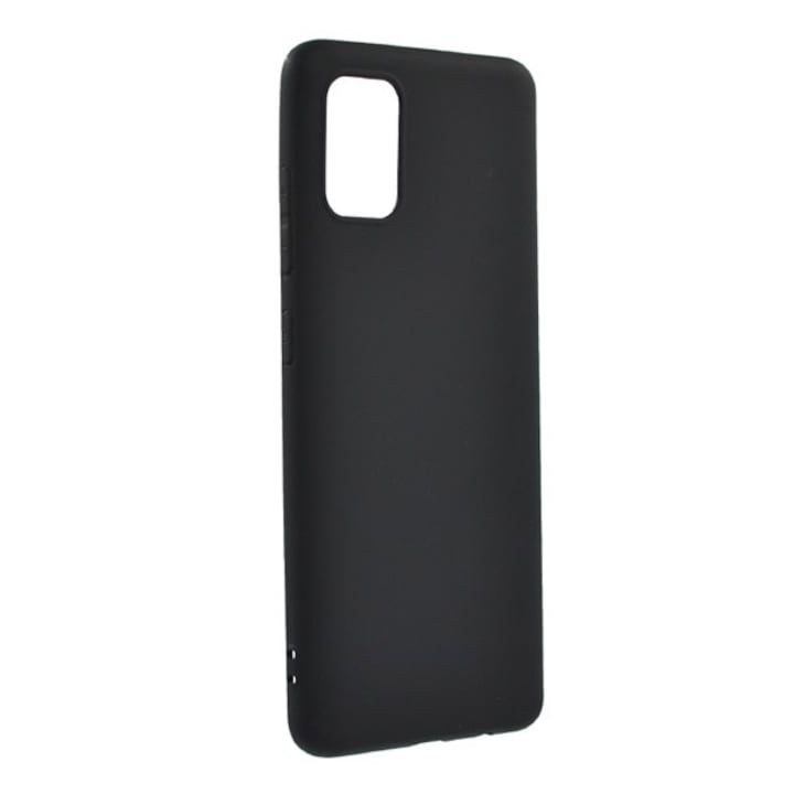 Gigapack gumi/szilikon tok Samsung Galaxy A51 készülékhez, matt fekete