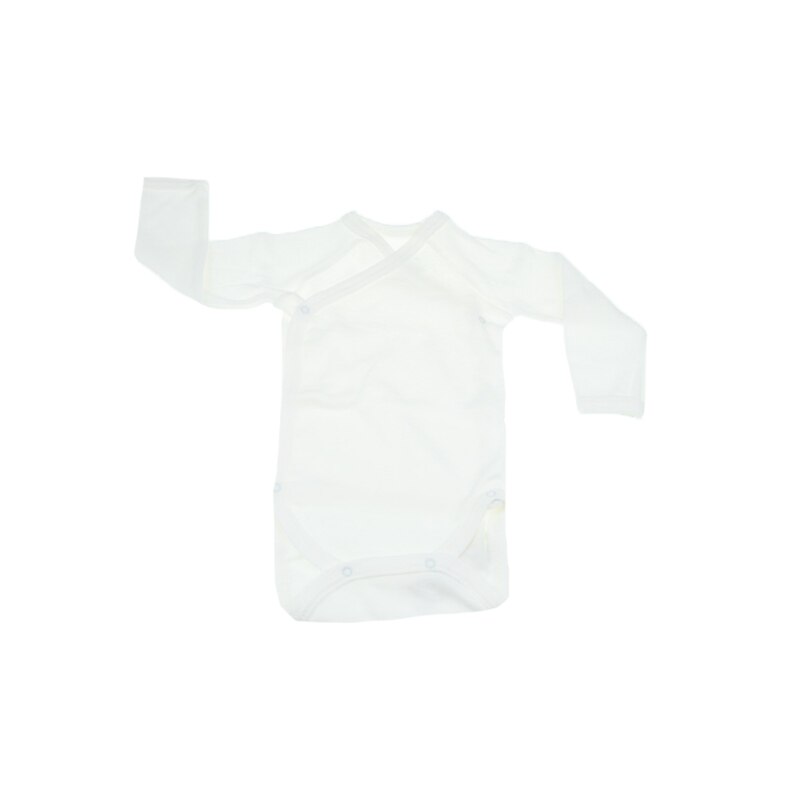 Body maneca lunga, bumbac, bebelusi, Mini Bimbi, Crem