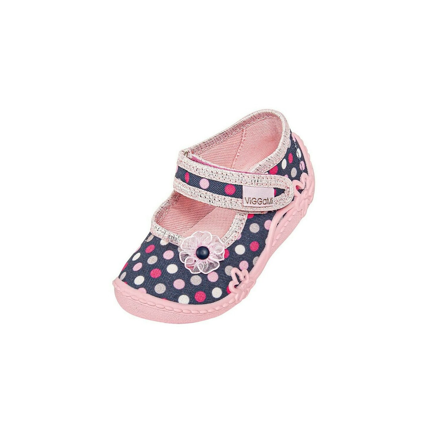 Incaltaminte panza, Monia, roz cu buline