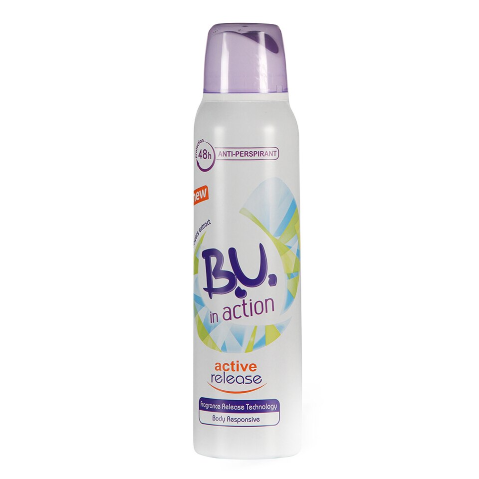 Deodorant spray B.U. In Action Active Release, 150 ml