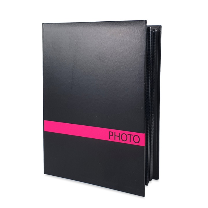 Album foto Sensation, 200 poze 10x15, slip-in memo, rosu