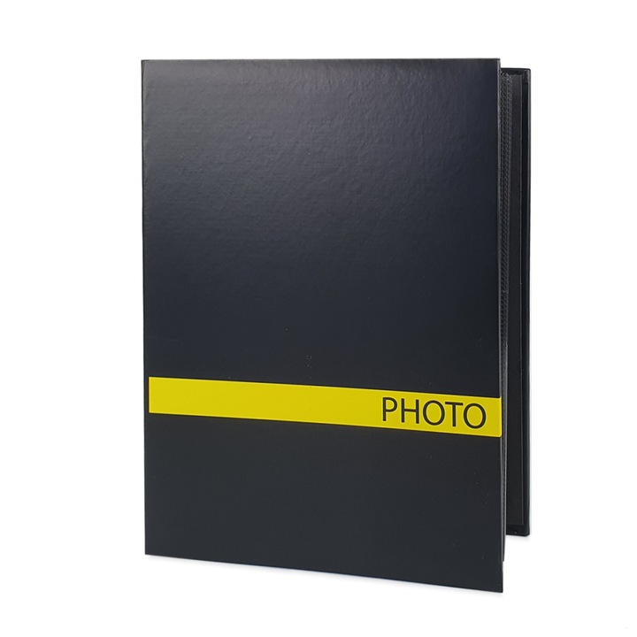 Album foto Sensation, 200 poze 10x15, slip-in memo, galben