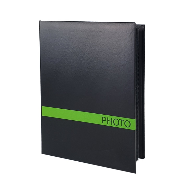Album foto Sensation, 200 poze 10x15, slip-in memo, verde