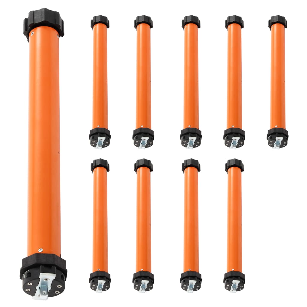 Set de 10 motoare tubulare vidaXL, Metal, 20 nm/45 mm