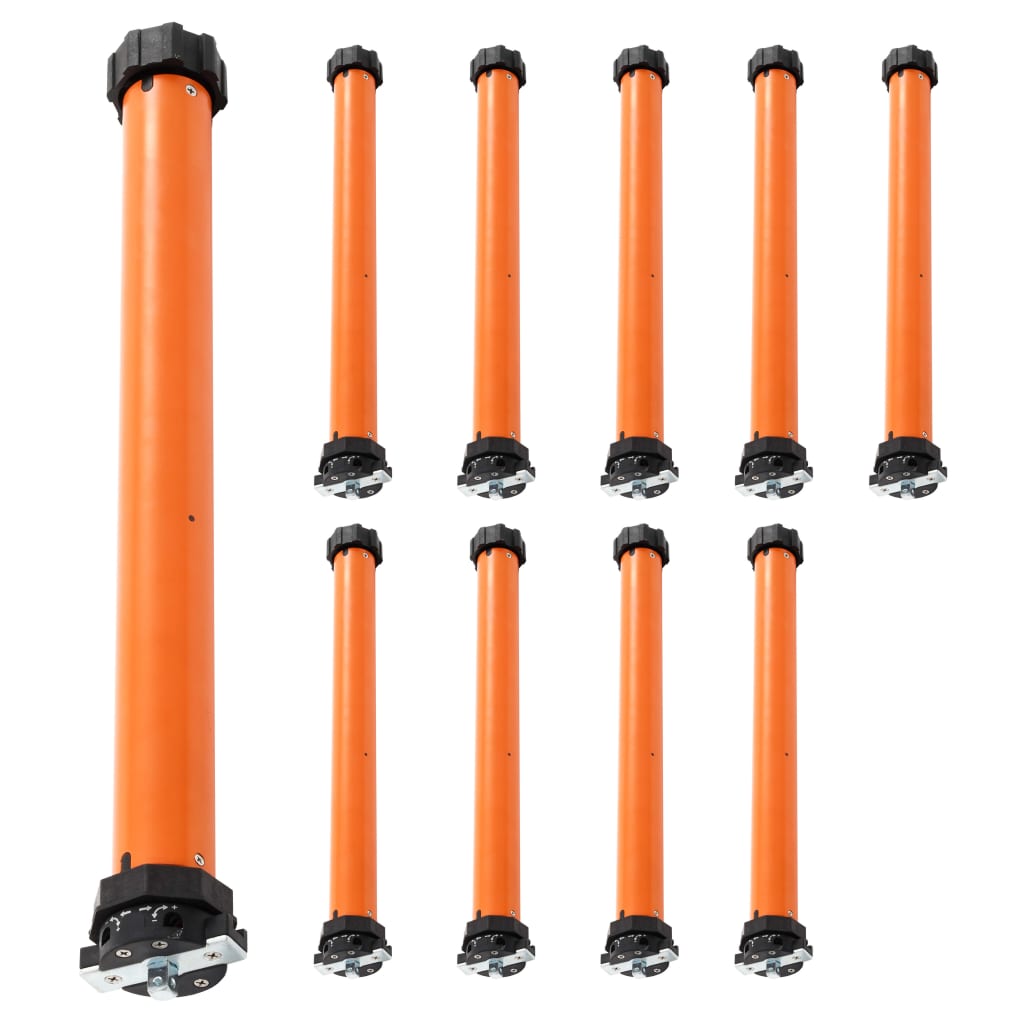 Set de 10 motoare tubulare vidaXL, Metal, 30 nm/45 mm