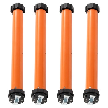 Set de 4 motoare tubulare vidaXL, Metal, 10 nm/45 mm, Portocaliu Set de 4 motoare tubulare vidaXL, Metal, 10 nm/45 mm, Portocaliu