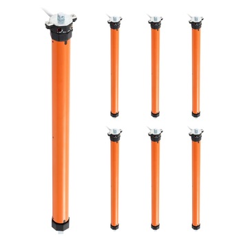 Set de 7 motoare tubulare vidaXL, Metal, 10 nm/35 mm, Portocaliu Set de 7 motoare tubulare vidaXL, Metal, 10 nm/35 mm, Portocaliu