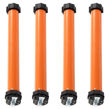 Set de 4 motoare tubulare vidaXL, Metal, 20 nm/45 mm, Portocaliu Set de 4 motoare tubulare vidaXL, Metal, 20 nm/45 mm, Portocaliu