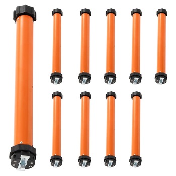 Set de 10 motoare tubulare vidaXL, Metal, 10 nm/45 mm, Portocaliu Set de 10 motoare tubulare vidaXL, Metal, 10 nm/45 mm, Portocaliu