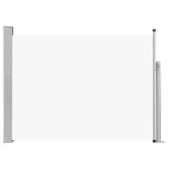 Copertina laterala retractabila de terasa, vidaXL, Poliester/Otel, 100 x 500 cm, Crem
