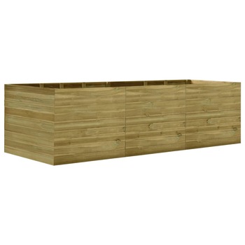 Jardiniera de gradina din lemn masiv, vidaXL, Lemn, 300 x 150 x 97 cm, Maro Jardiniera de gradina din lemn masiv, vidaXL, Lemn, 300 x 150 x 97 cm, Maro