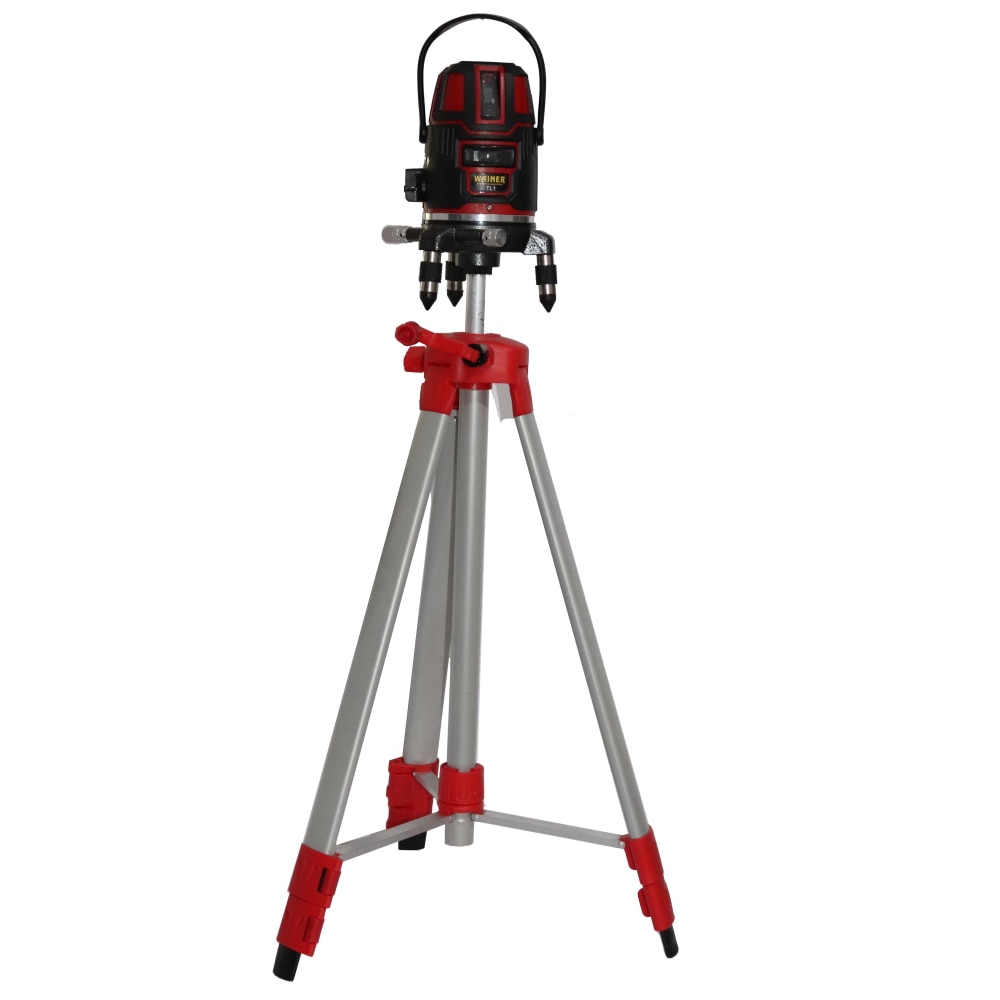 Nivela 3D laser cu autonivelare 5 linii rosii WAINER TL1 + trepied 55cm 110cm