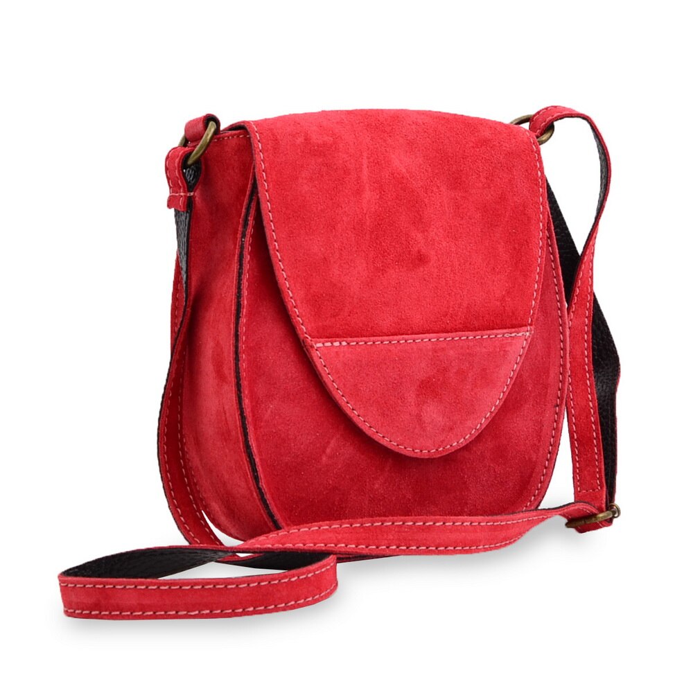 Geanta dama Myleno, casual, piele naturala, culoare roz rosiatic