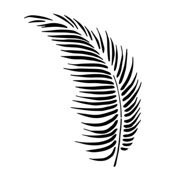 Sablon decorativ Jungle Leaf, plastic, maro, A4 Sablon decorativ Jungle Leaf, plastic, maro, A4