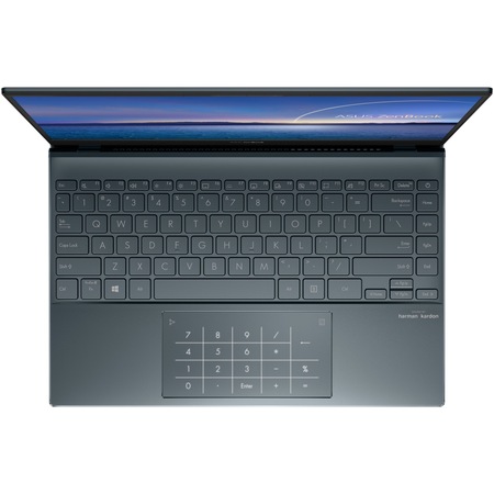 Laptop ultraportabil ASUS ZenBook 13 UX325JA cu procesor Intel® Core™ i5-1035G1 pana la 3.60 GHz, 13.3", Full HD, 8GB, 512GB SSD, Intel® UHD Graphics, Windows 10 Pro, Pine Grey