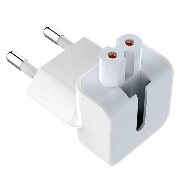 Adaptor priza incarcator compatibil cu iPad, iPhone sau MacBook, alb, LightApp