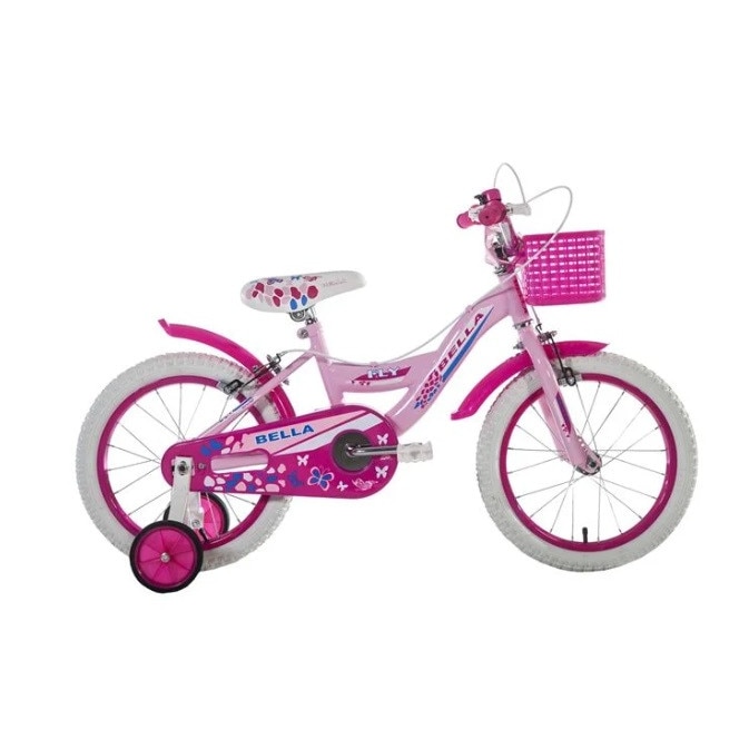 Incite too much convenience Bicicleta pentru fete, cu pedale si roti auxiliare, varsta 5-8 ani, roz -  eMAG.ro