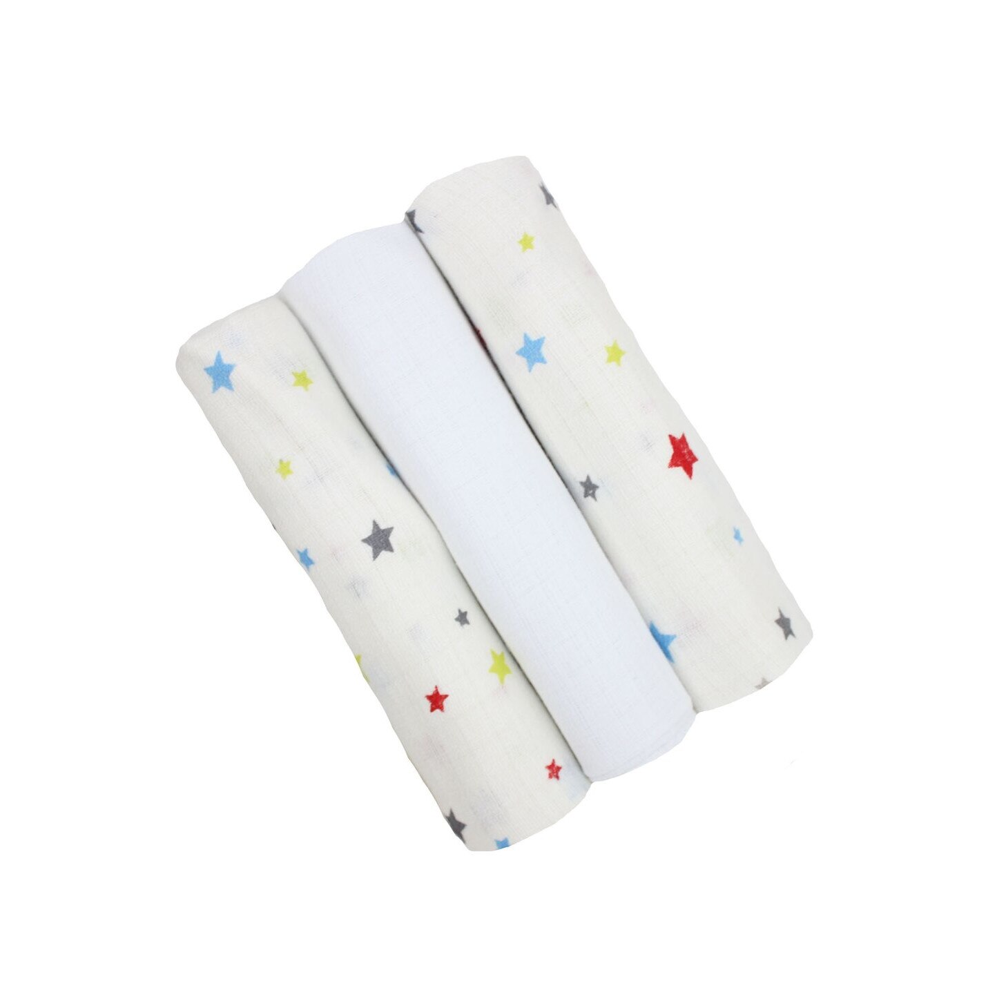 Set 3 scutece, stele colorate, 80x70cm