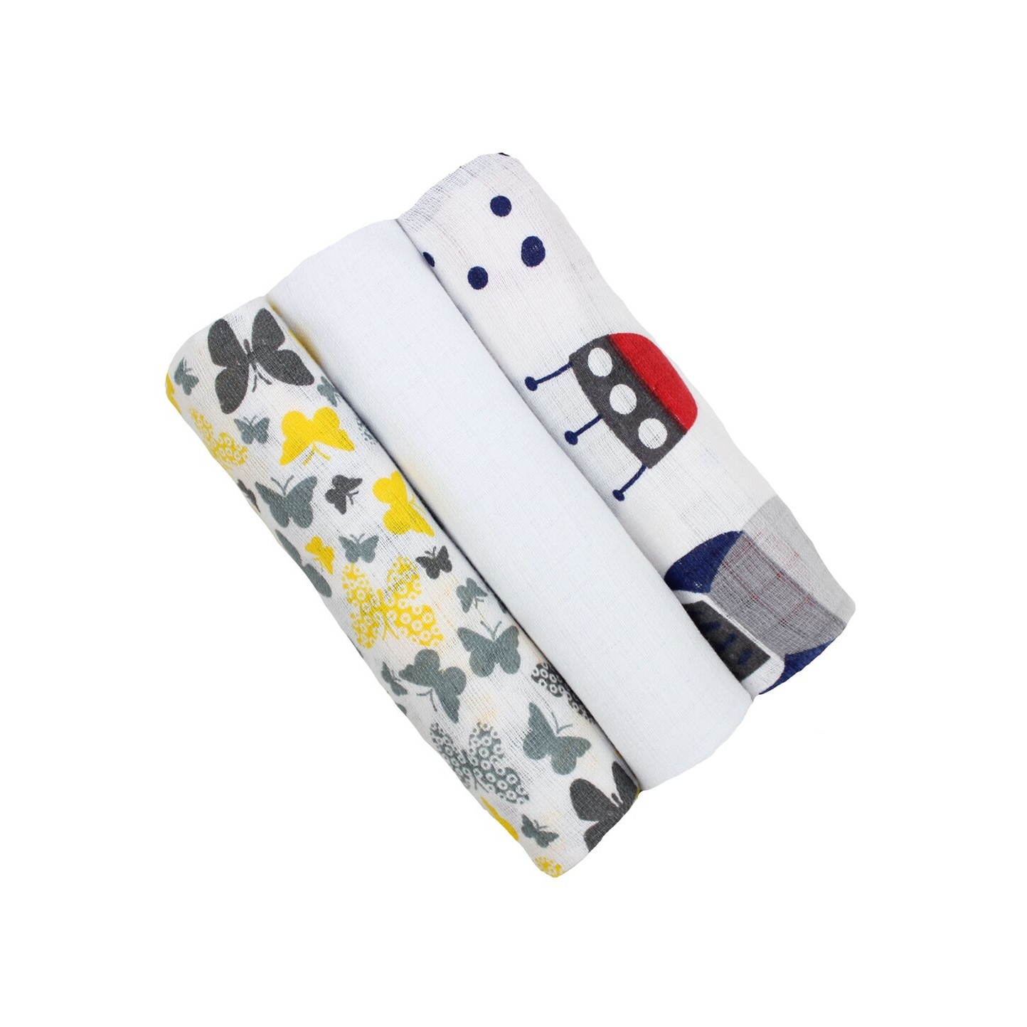 Set 3 scutece, Butterfly cu rachetele, 80x70cm