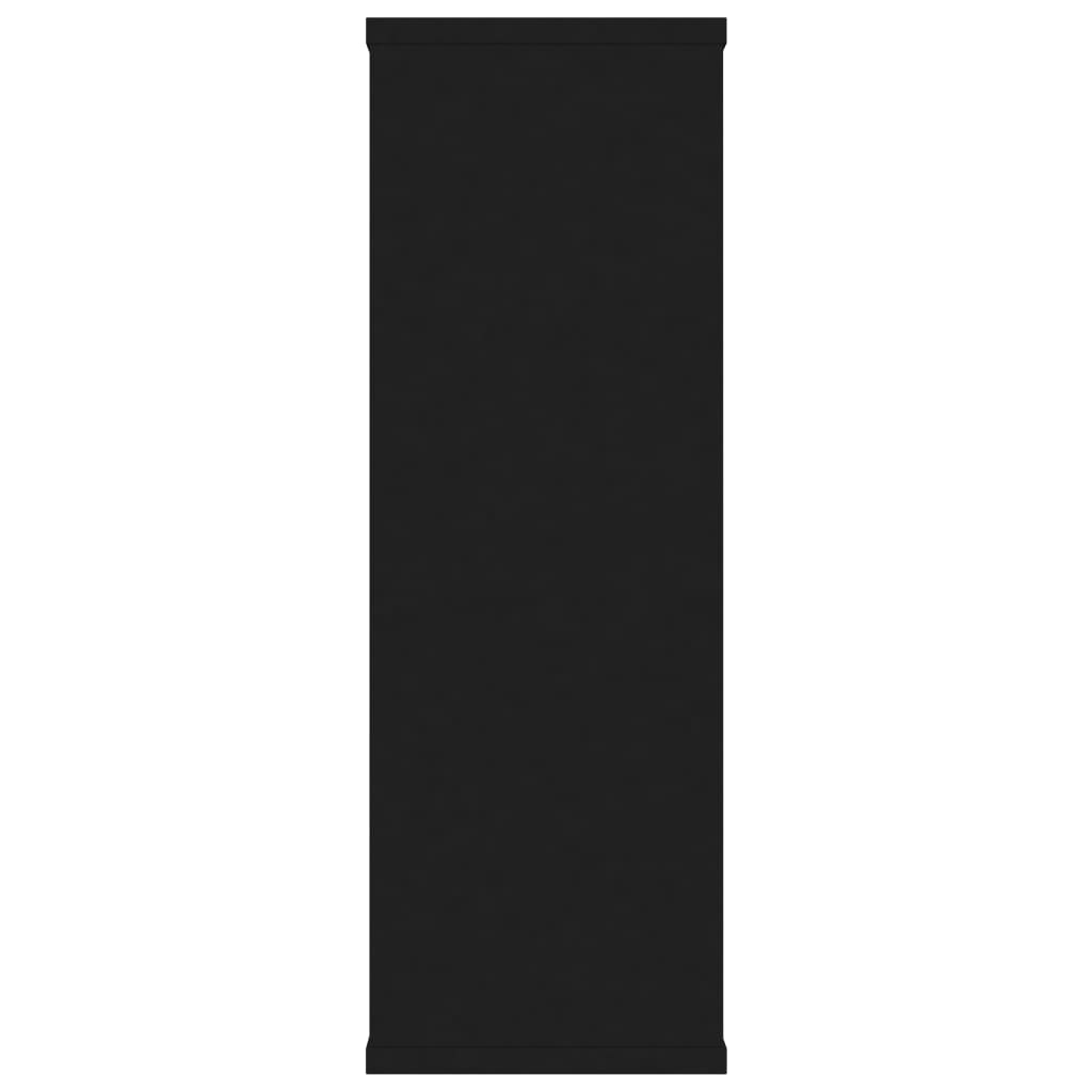 Raft de perete, vidaXL, PAL, 104 x 24 x 60 cm, Negru