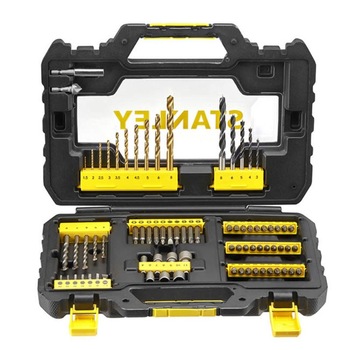 Set mixt pentru insurubat/gaurit 76 de piese STA88544-XJ Stanley 4 Burghie pentru lemn 10 Burghie pentru metal 5 Burghie pentru beton 49 Biti insurubare 8 Tubulare 1 Adaptor magnetic Countersink Set mixt pentru insurubat/gaurit 76 de piese STA88544-XJ Stanley 4 Burghie pentru lemn 10 Burghie pentru metal 5 Burghie pentru beton 49 Biti insurubare 8 Tubulare 1 Adaptor magnetic Countersink
