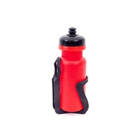 Bidon apa 400 ml rosu cu suport 1917