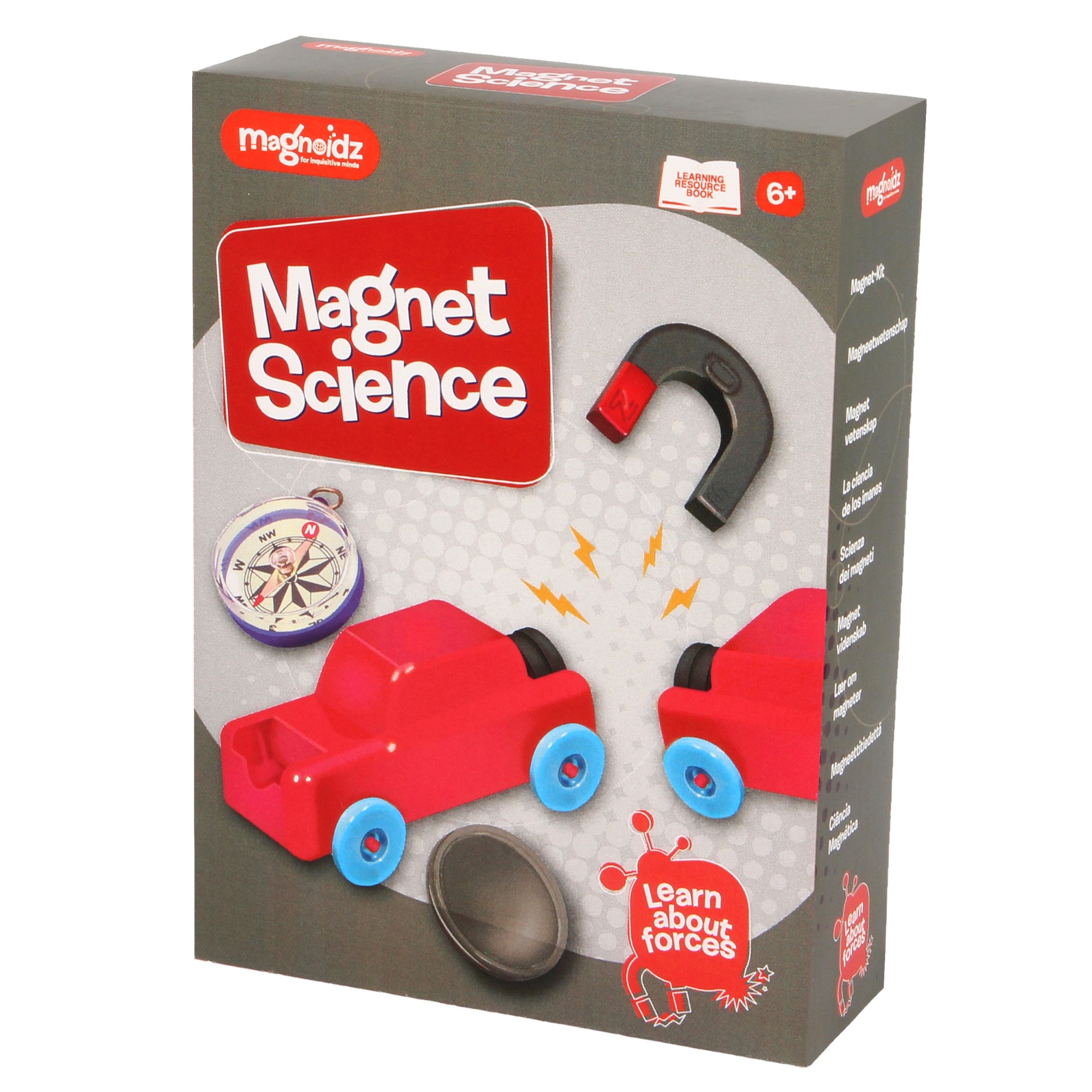 Joc educativ Keycraft Magnoidz - Stiinta cu elemente magnetice, 7 experimente