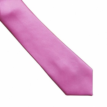 Cravata slim, Onore, microfibra, roz, 145 x 6 cm Cravata slim, Onore, microfibra, roz, 145 x 6 cm