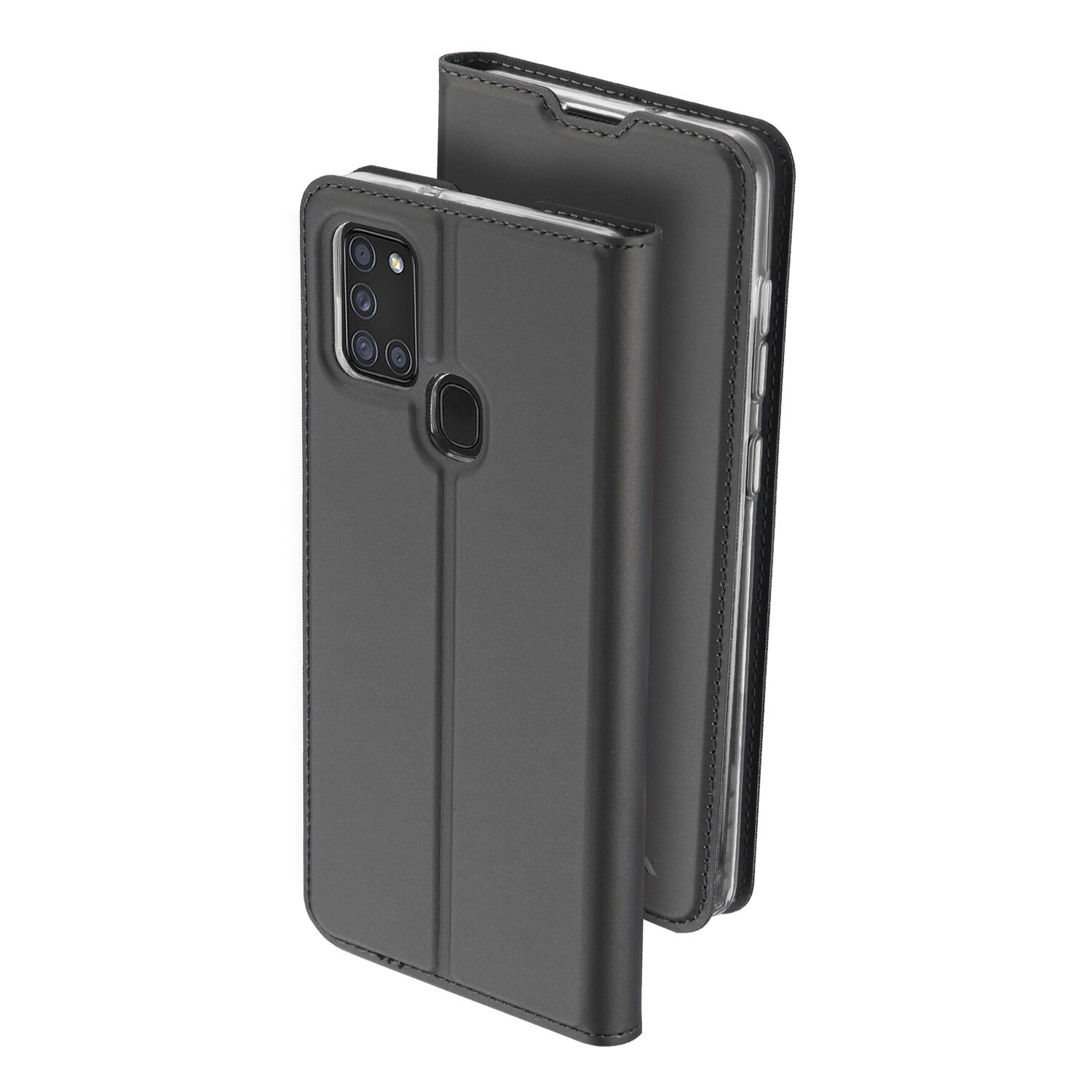 Husa book Nevox Vario pentru Samsung Galaxy A21s, Negru