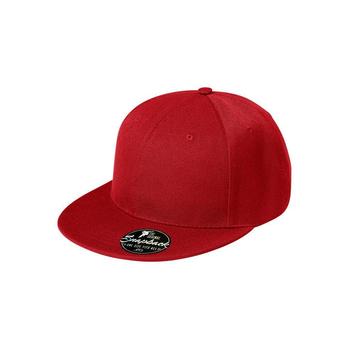 Baseball sapka, unisex, fullcap, piros