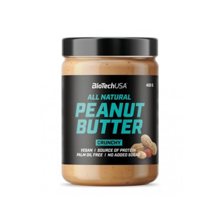 Фъстъчено масло Biotech USA Peanut Butter Crunchy 400 гр
