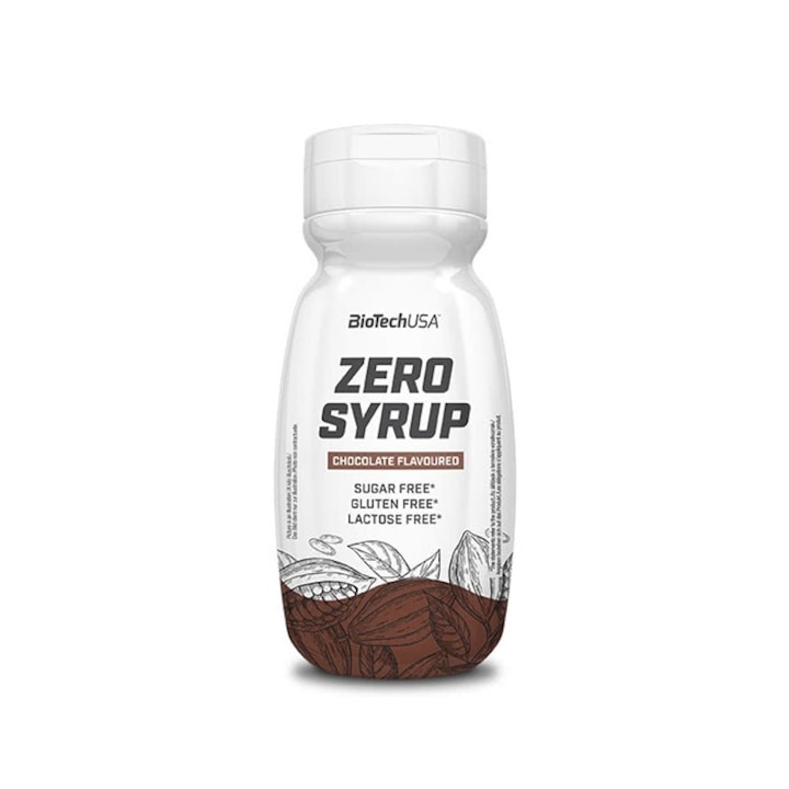 Sirop Fara Calorii Biotech Usa Zero Syrup / 320 Ml Capsuni 329 Ml