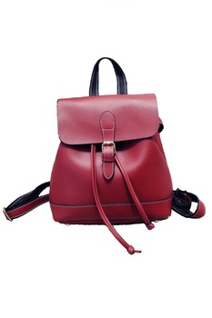 Rucsac de dama Deveraux rosu din piele ecologica, 27 x 23 x 11 cm Rucsac de dama Deveraux rosu din piele ecologica, 27 x 23 x 11 cm