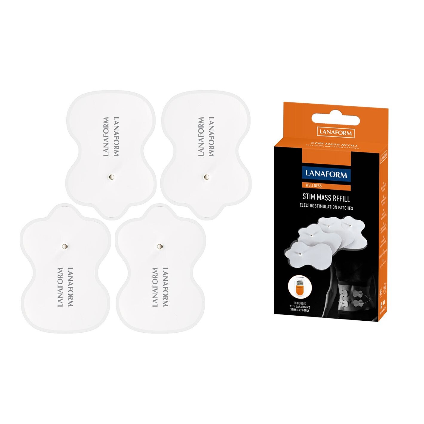 Electrozi adezivi electrostimulare Lanaform set 4 bucati pentru electrostimulator Lanaform