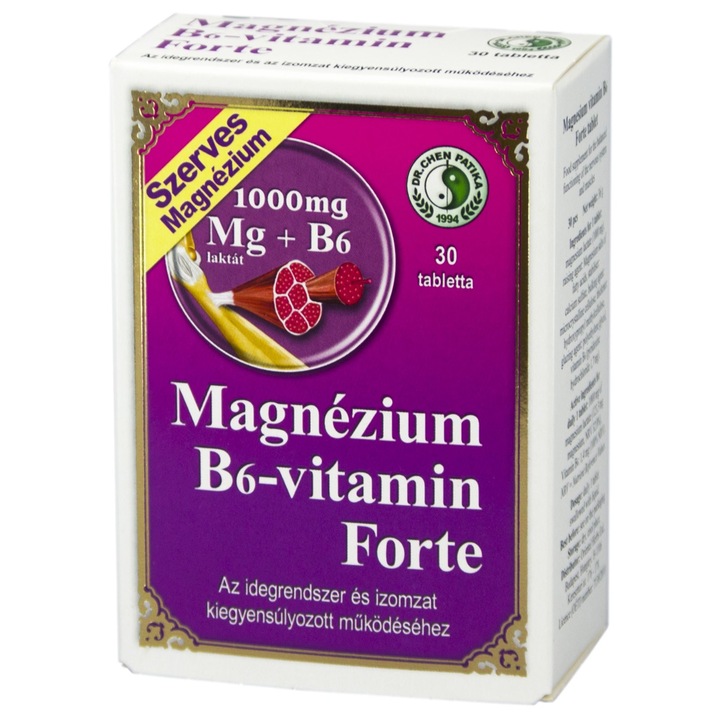 Dr. Chen Magnézium B6-Vitamin Forte tabletta 30db