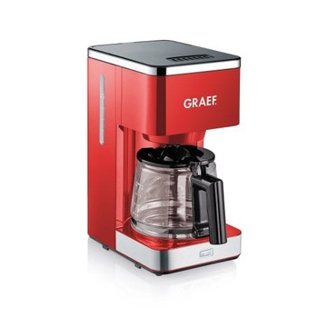 Cafetiera Graef, FK403, cu functie de preinfuzare pentru potentarea aromei, 1000 W, 1.25 L / 10 cesti, High Quality Design, operare usoara, rosu Cafetiera Graef, FK403, cu functie de preinfuzare pentru potentarea aromei, 1000 W, 1.25 L / 10 cesti, High Quality Design, operare usoara, rosu
