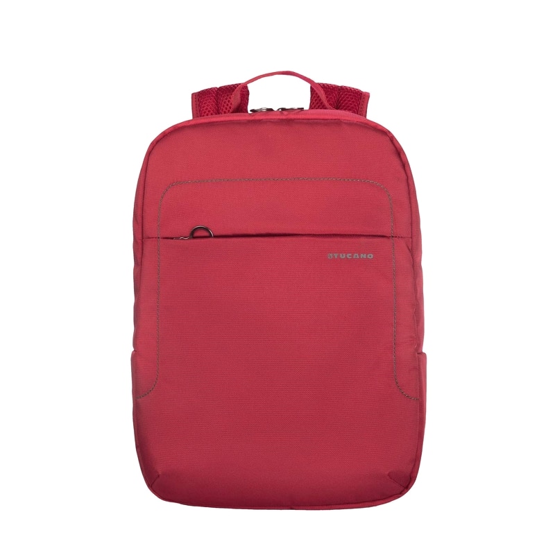 Rucsac pentru notebook, Tucano, Antifurt, 13.3/14 Inch, Poliester, Rosu, 40 x 28. 5 x 11 cm