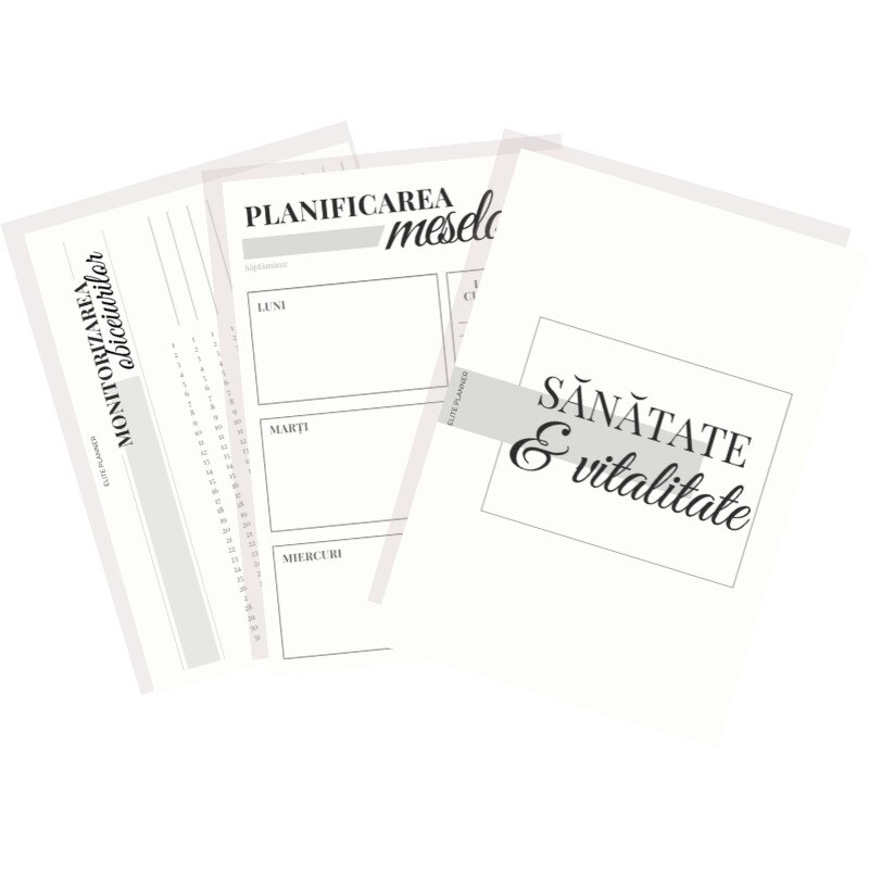 Insert tematic hartie - Sanatate si vitalitate, A5, 60 pagini