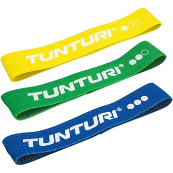 Set 3 benzi elastice textile Tunturi Set 3 benzi elastice textile Tunturi