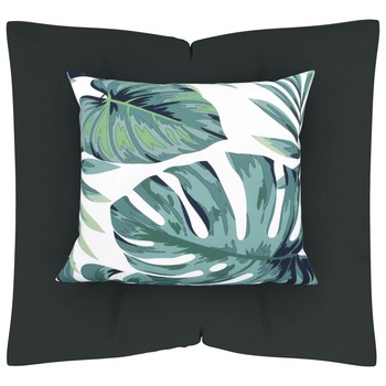 Perna de canapea din paleti 2 piese vidaXL, Tesatura, 60 x 61 x 10 cm, Gri Perna de canapea din paleti 2 piese vidaXL, Tesatura, 60 x 61 x 10 cm, Gri