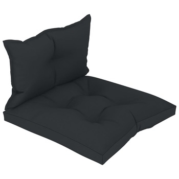 Set de 2 perne pentru canapea din paleti, vidaXL, Poliester 160 g/mp, 60 x 61 x 10 cm, Gri Set de 2 perne pentru canapea din paleti, vidaXL, Poliester 160 g/mp, 60 x 61 x 10 cm, Gri