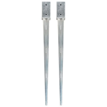 Set de 2 tarusi de sol, vidaXL, Otel, 7 x 7 x 90 cm Set de 2 tarusi de sol, vidaXL, Otel, 7 x 7 x 90 cm