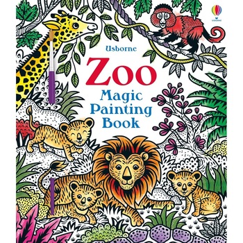 Carte de pictat doar cu apa, Zoo Magic Painting, usborne Carte de pictat doar cu apa, Zoo Magic Painting, usborne