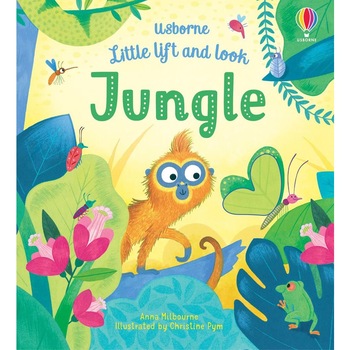 Carte integral cartonata, Little Lift and Look Jungle, usborne, +10 luni Carte integral cartonata, Little Lift and Look Jungle, usborne, +10 luni