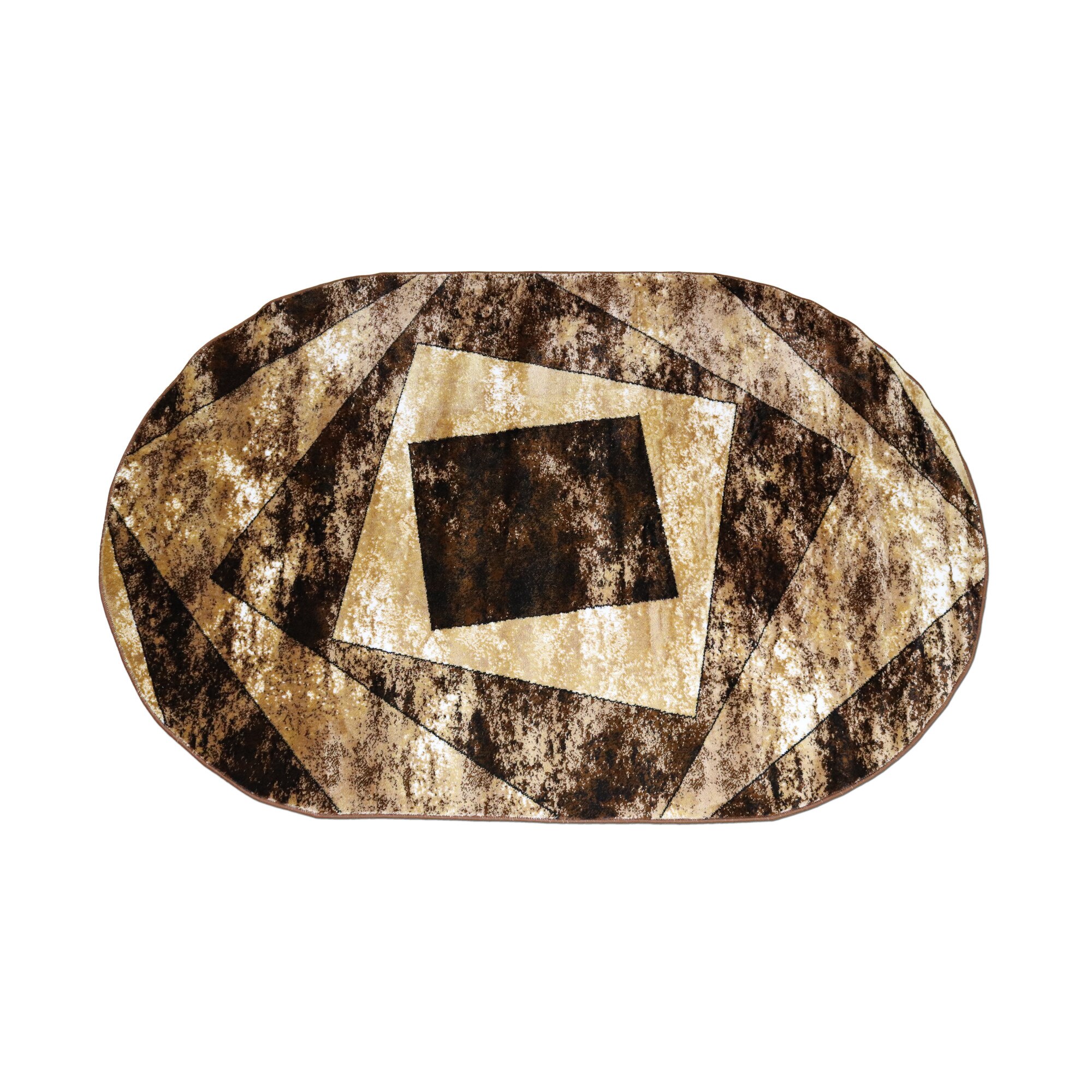 Covor Gold COLLECTION oval 125x200 cm -0835 maro/bej