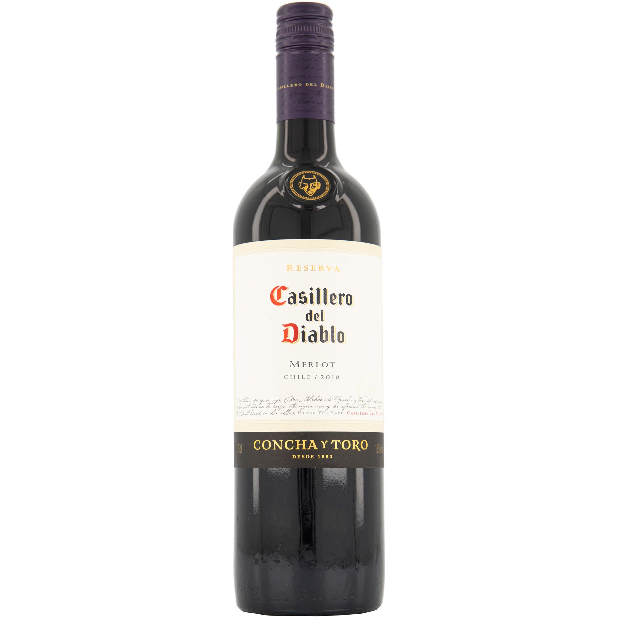 Vin Rosu Concha Y Toro Casillero Del Diablo Merlot, 13.5%, 0.75l
