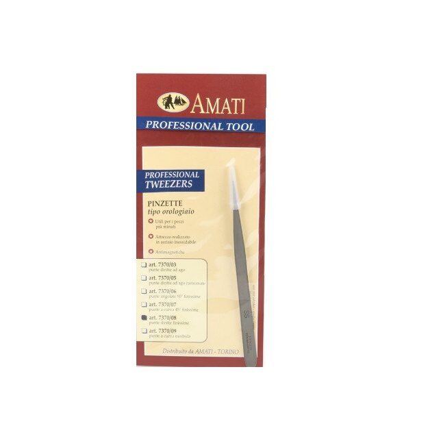 Penseta varf drept de precizie din inox pentru modelism/electronica, Amati 7370-08