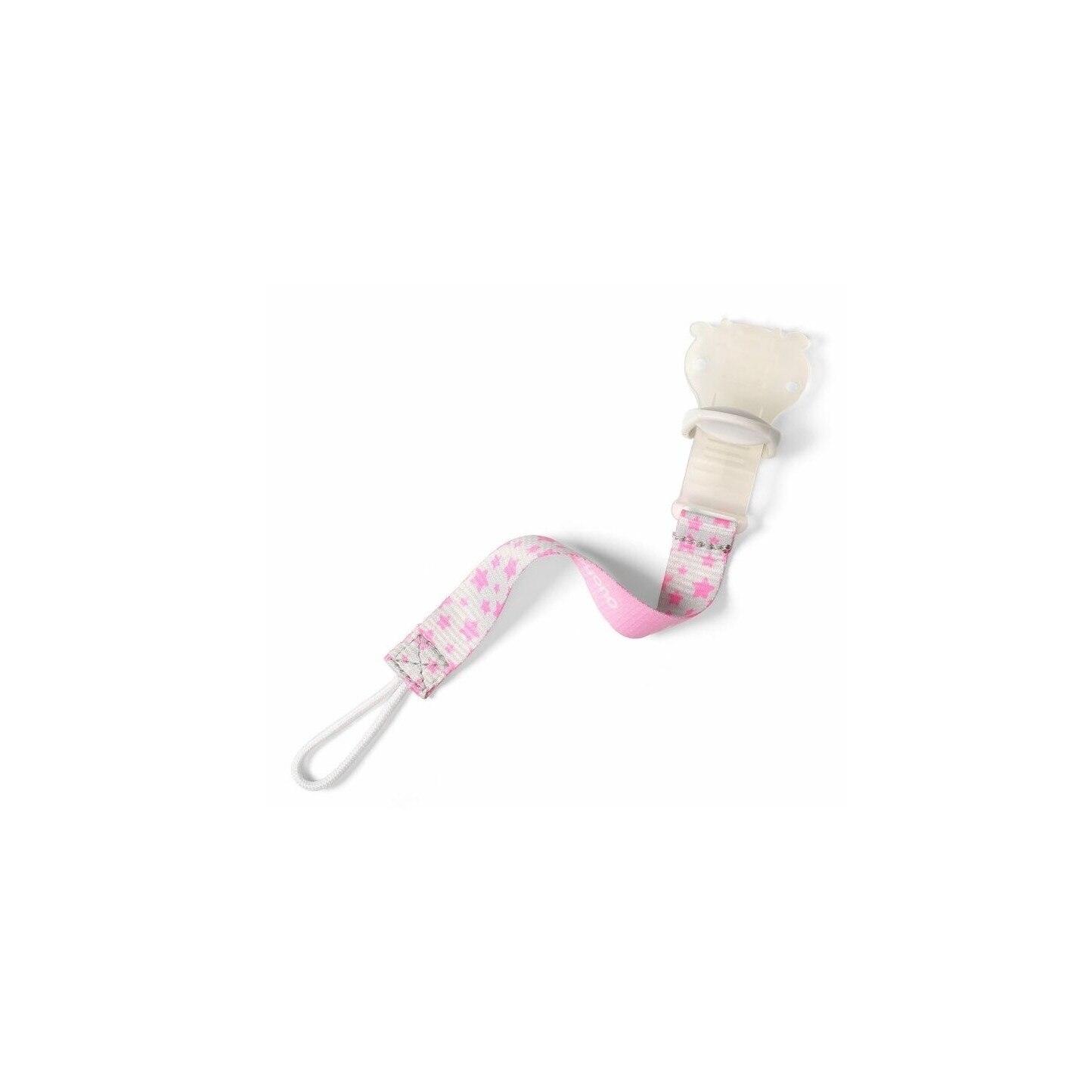 Lant pentru suzeta, Baby ono, cu clips, roz