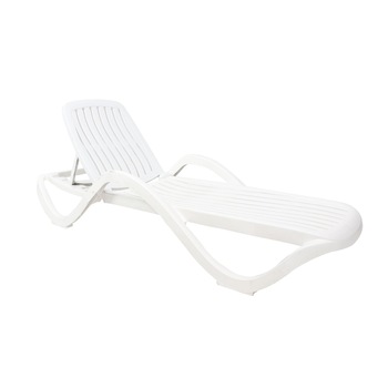 Sezlong premium ISP LikeSmart 2847 structura plastic alb 191 x 70.5 x 40 cm, alb Sezlong premium ISP LikeSmart 2847 structura plastic alb 191 x 70.5 x 40 cm, alb